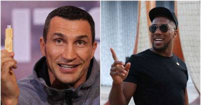 Anthony Joshua reveals he tried to buy Wladimir Klitschko’s memory stick after 2017 fight