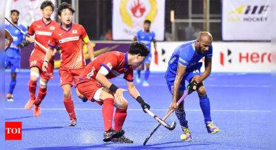 Asia Cup Hockey: Japan crush India 5-2, Sardar Singh-coached team looking at exit door - timesofindia.indiatimes.com - Japan - Indonesia - India - Pakistan