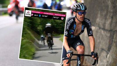 ‘Nice jump!’ - Chris Hamilton drops risky bunny hop on terrifying descent on Stage 16 at Giro d’Italia