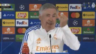 Ancelotti desatado y la prensa muerta de risa: "No puedo ir a presionar arriba con un gordo" - en.as.com