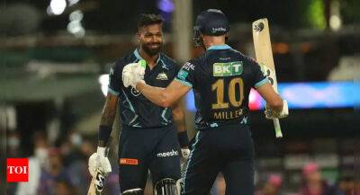 Jos Buttler - Hardik Pandya - Obed Maccoy - IPL 2022, Gujarat Titans vs Rajasthan Royals Highlights: Miller, Pandya take Gujarat to final - timesofindia.indiatimes.com