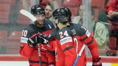 Canada routs France to advance to quarter-finals at men's hockey worlds