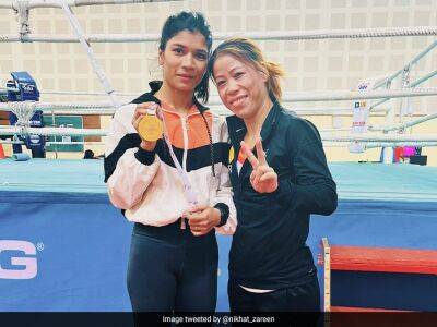 Mary Kom - Nikhat Zareen - "No Victory Is Complete...": Nikhat Zareen's Pic With Mary Kom Is Viral - sports.ndtv.com -  Tokyo - India