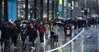 Hour-by-hour weather forecast for Greater Manchester today