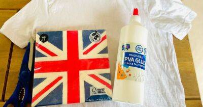 Mum's 'genius' tip to make Jubilee T-shirts for kids using £1 Tesco napkins - manchestereveningnews.co.uk - Britain - Manchester