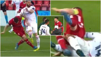 Real Madrid v Liverpool: Casemiro's brutal revenge on Milner for taking out Benzema
