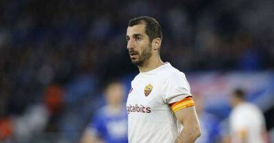 Soccer-Mkhitaryan fit to start for Roma as Mourinho eyes unique trophy haul