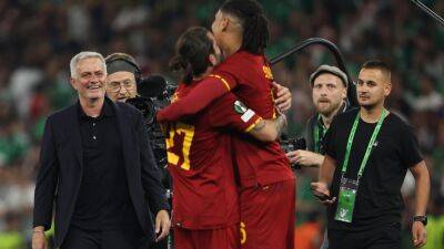 Jose Mourinho celebrates Roma triumph in UEFA Europa Conference League over Feyenoord: 'We made history'