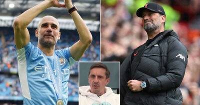 Neville says it's 'scary' that Klopp and Guardiola are staying longer
