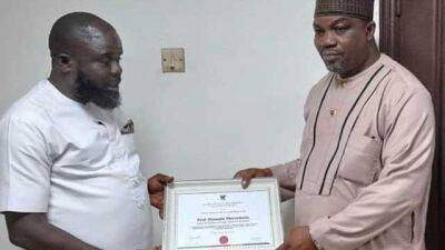 NIS DG wins peace, transparency award