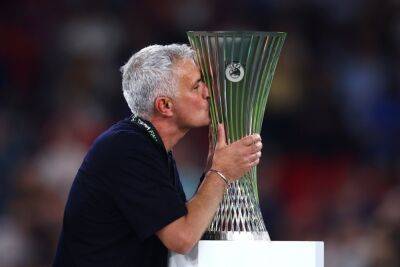 Tearful Mourinho hails Conference League 'history' for Roma
