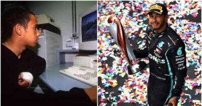 Lewis Hamilton once won a championship to save his motorsport career with a broken wrist