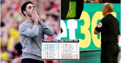 Arsenal, Man Utd, Burnley: Premier League table 2021/22 without VAR