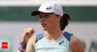 Iga Swiatek - Serena Williams - Alison Riske - Swiatek racks up 30th successive win at French Open - timesofindia.indiatimes.com - France - Usa - Poland -  Paris - Montenegro