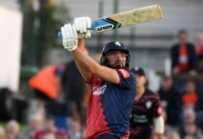 Kent Spitfires (162-6) lost to Somerset (166-2) by eight wickets in T20 Blast