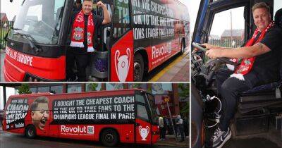 Liverpool fan buys 'cheapest coach in UK' and charges just £1 for travel to Champions League final in Paris
