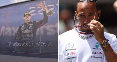 Red Bull put up huge Max Verstappen artwork in Monaco that Lewis Hamilton may not like