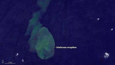¿Qué es 'Sharkcano'? La NASA capta la erupción del volcán submarino donde viven tiburones