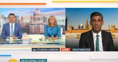 ITV GMB's Kate Garraway brands Rishi Sunak's £15bn support package a 'sticking plaster' as Chancellor hits back