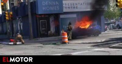 El último fallo de un Tesla: se bloquea y arde con el conductor dentro - en.as.com