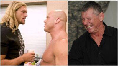 Kurt Angle reveals hilarious prank Vince McMahon played on Edge