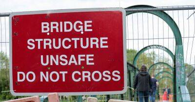 Broken footbridge temporarily reopens after complaints about 2-mile diversion