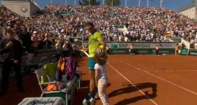 Rafa Nadal surprised as boy runs on court after French Open win before security intervene
