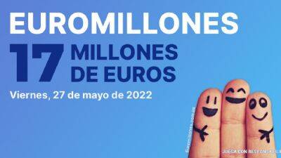 Euromillones: comprobar los resultados del sorteo de hoy, viernes 27 de mayo