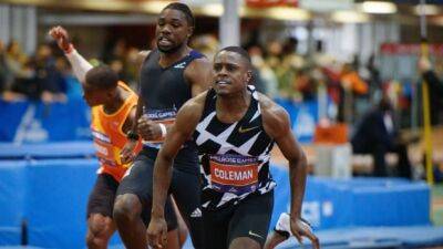 World 100-metre champ Christian Coleman back up to speed after suspension