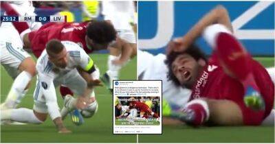 Mo Salah: Judo organisation's tweet about Sergio Ramos' tackle on Liverpool star in 2018