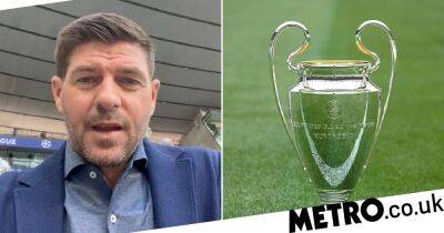 Steven Gerrard makes Champions League final prediction after watching Liverpool and Real Madrid train in Paris