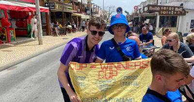 Football fan gives Rangers-daft boy special flag handed to him over a decade ago