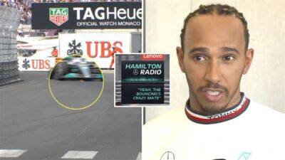 Max Verstappen - Lewis Hamilton - Sergio Perez - Lewis Hamilton’s outburst over bouncy Mercedes at Monaco GP - givemesport.com - Monaco - Bahrain -  Monaco