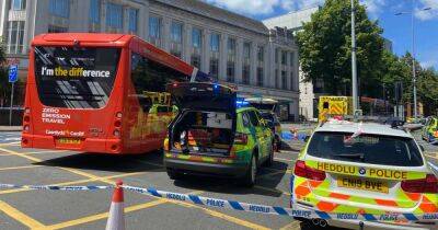 Live updates after collision between pedestrian and vehicle causes police to close off part of Cardiff city centre - walesonline.co.uk -  Cardiff