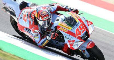 MotoGP Italian GP: Di Giannantonio takes shock pole after fiery Marquez crash