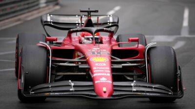 Leclerc puts Ferrari on pole in Monaco GP as Perez crashes