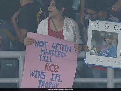 "Not Getting Married Till RCB Wins IPL": Fan's Old Image Resurfaces As Virat Kohli And Co. Bow Out
