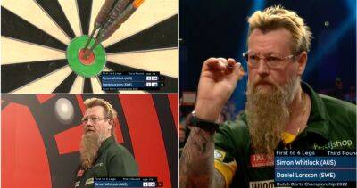 Best darts checkout ever? Simon Whitlock's outrageous shot in Dutch Darts Championship