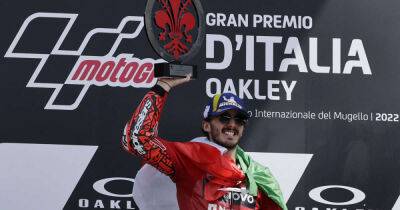 Motorcycling-Bagnaia holds off Quartararo to win Italian Grand Prix