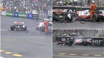 Mick Schumacher - Mick Schumacher involved in scary crash at Monaco GP - givemesport.com - Germany - Monaco -  Monaco