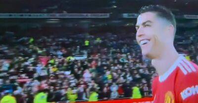Cristiano Ronaldo drops hint on Manchester United future in front of camera