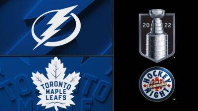 Hockey Night in Canada: Lightning vs. Maple Leafs, Game 1 - cbc.ca - Canada - county Bay
