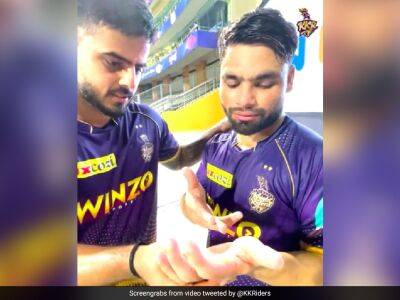 Watch: KKR Star Rinku Singh Wrote This On His Palm Before RR Clash And Made A Crazy Prediction For Himself