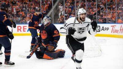 Connor Macdavid - Leon Draisaitl - Mike Smith - Danault scores winner as Kings outlast Oilers in Game 1 - cbc.ca - county Pacific - county Keith