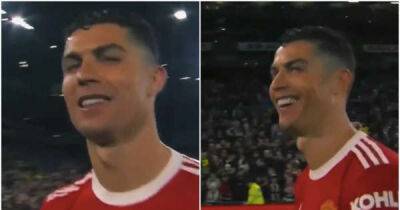 Cristiano Ronaldo appeared to say 'I'm not finished' to the camera after his Brentford masterclass
