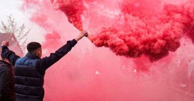 Flags and flares of Nottingham Forest fans are not about Bournemouth and their supporters