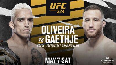 Justin Gaethje - Charles Oliveira - Read More - UFC 274 Oliveira vs Gaethje Betting Lines: What is Available? - givemesport.com - Britain