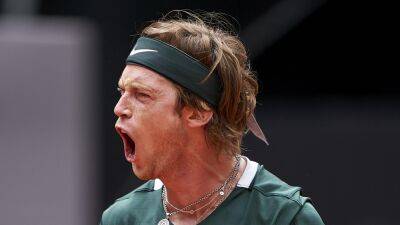 Andrey Rublev holds off Great Britain's Jack Draper to reach third round of Madrid Open with three-set win