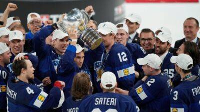 Finland beats Canada in OT for gold at men’s hockey worlds