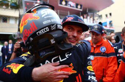 Monaco GP: Max Verstappen congratulates Sergio Perez on Monte-Carlo victory